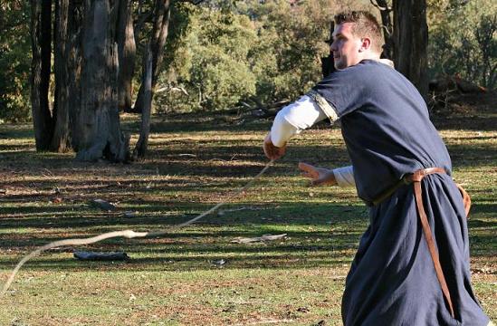 Matt S in finishes a throw with a hand sling .... photo by ?