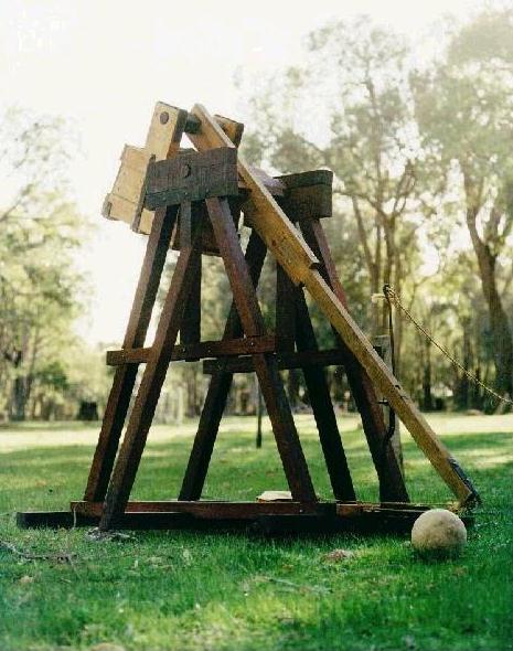 A portrait of Magog the Trebuchet .... photo by Dick Stein